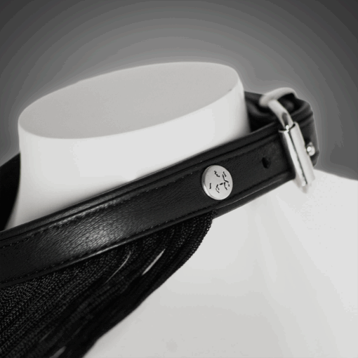 Alternative view of Echtlederhalsband mit Fransen 2,0 cm