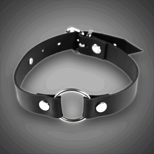 Echtlederhalsband 2,0 cm Basic mit 3,0 cm Ring