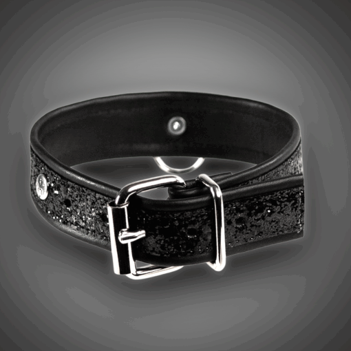 Alternative view of Echtlederhalsband Black Diamond 3,0 cm