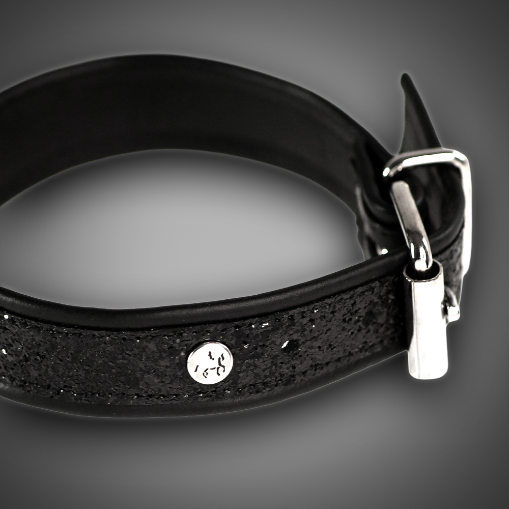Echtlederhalsband Black Diamond 3,0 cm – Bild 3