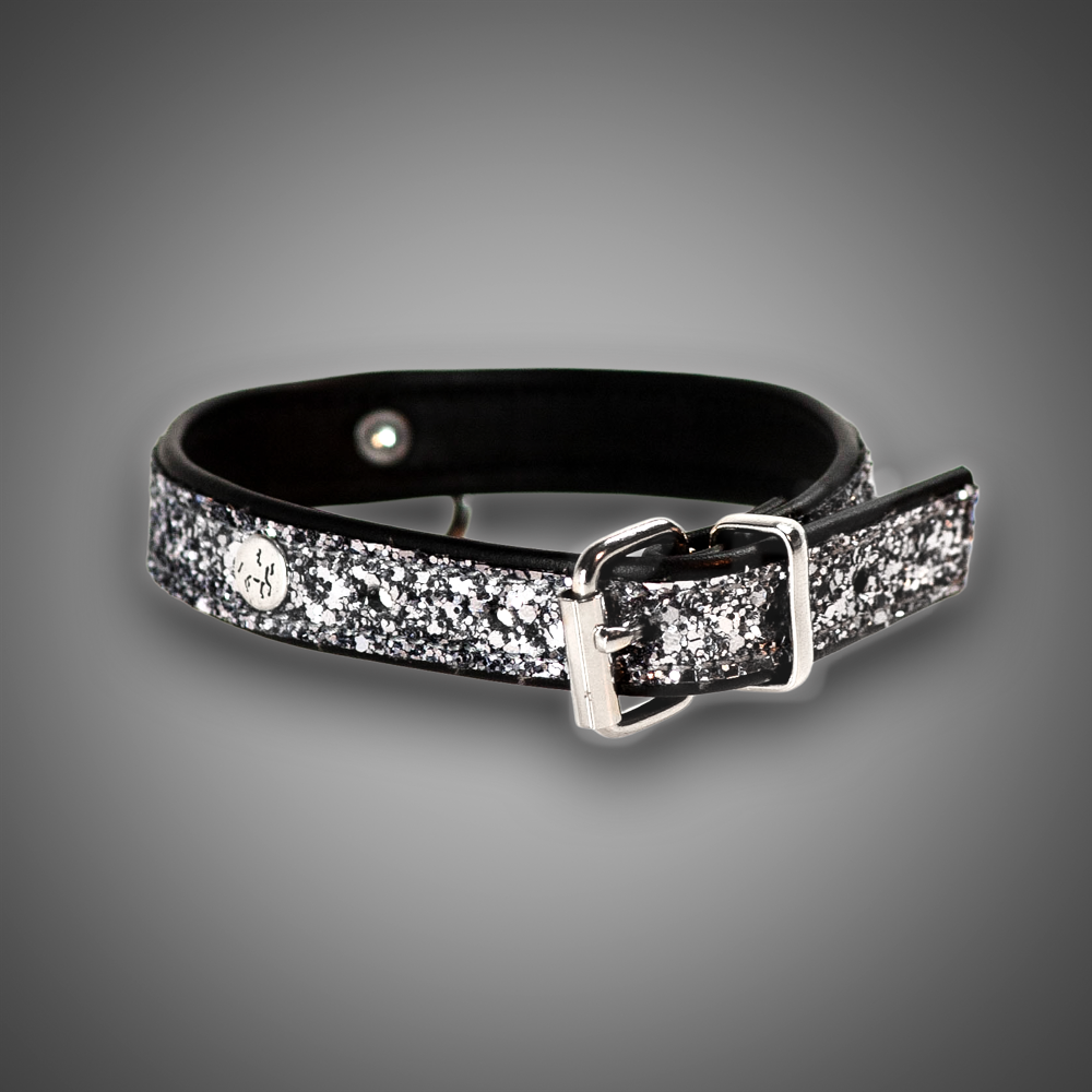 Echtlederhalsband Silber Diamond 2,0 cm – Bild 2