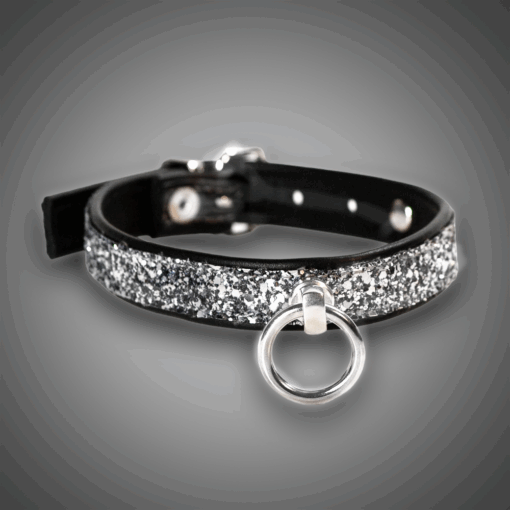 Echtlederhalsband Silber Diamond 2,0 cm