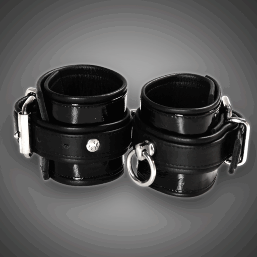 Alternative view of Echtlederhandcuffs Lack 7,0 cm