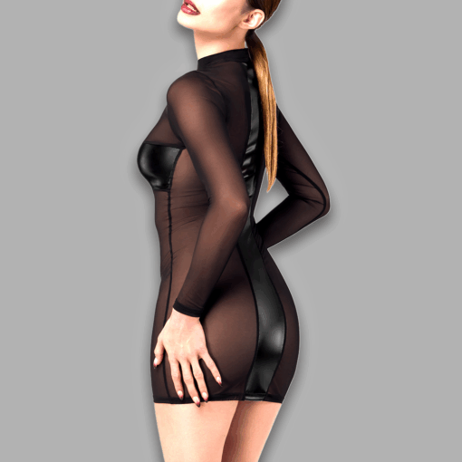 Alternative view of Crossfire Mesh & Wetlook Mini dress