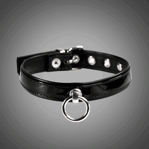 Kunstlederhalsband Lack 2,0 cm