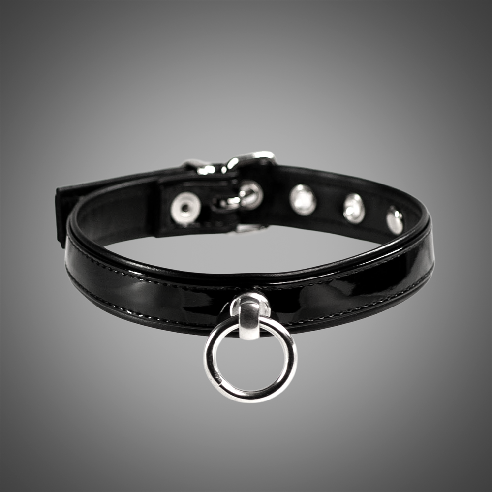 Kunstlederhalsband Lack 2,0 cm