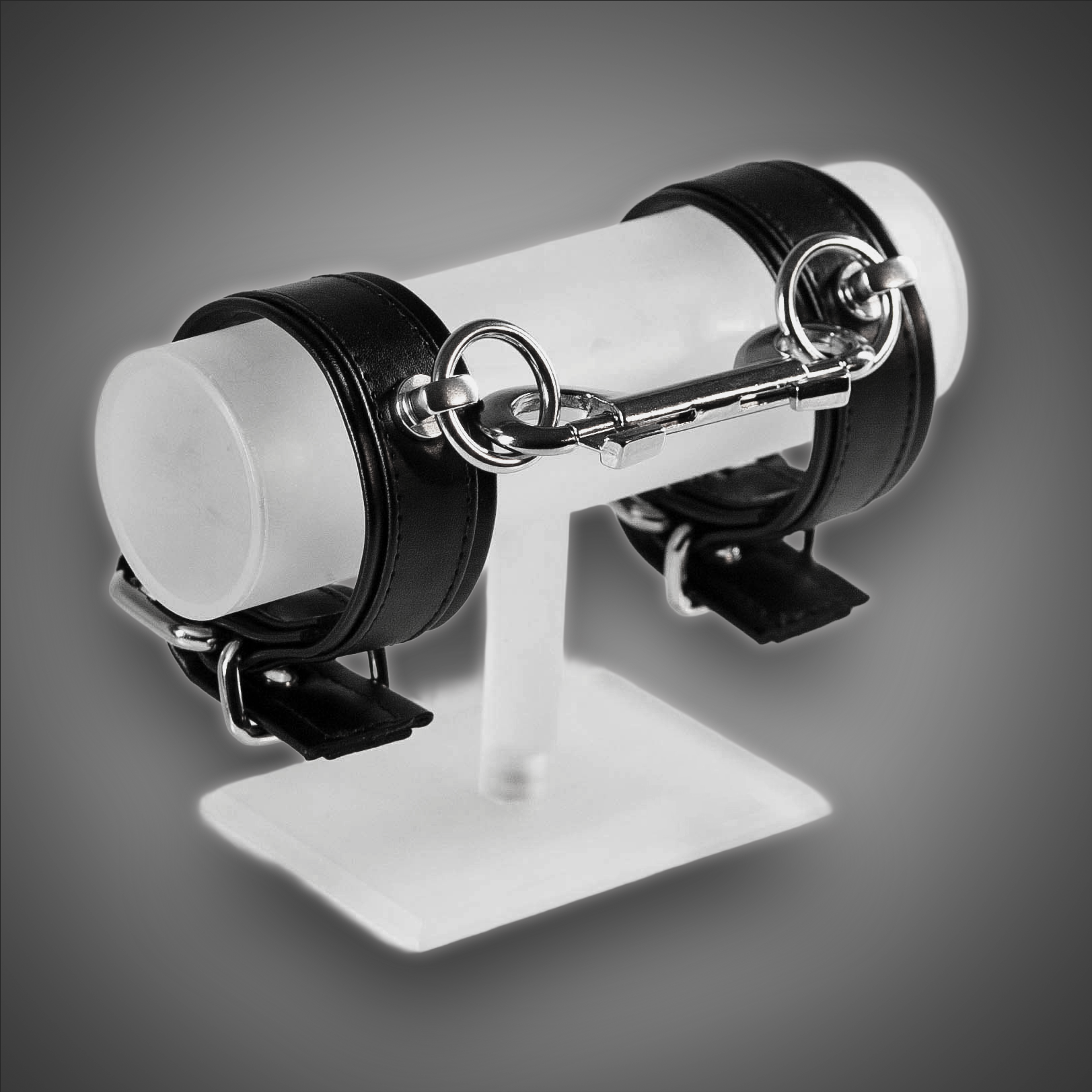 Kunstlederhandcuffs 3,0 cm