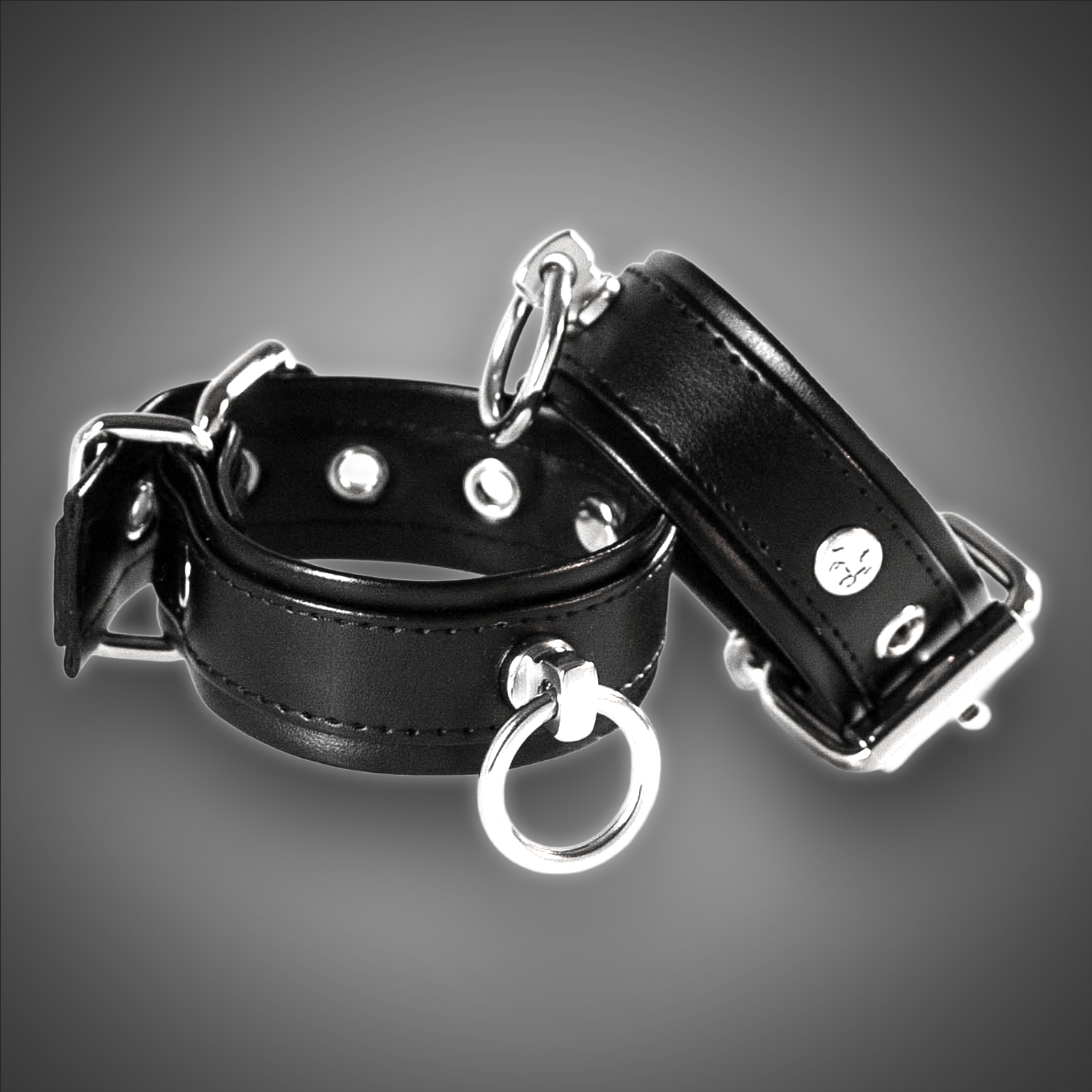 Kunstlederhandcuffs 3,0 cm – Bild 2