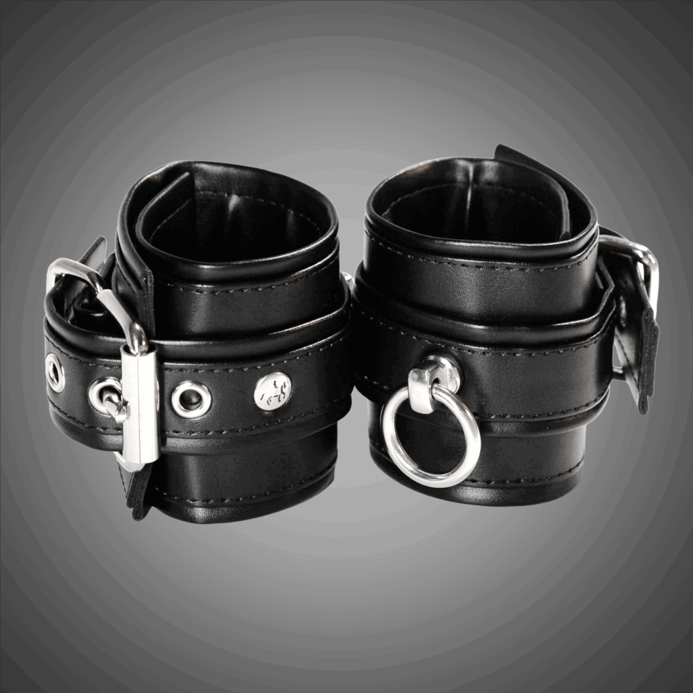 Kunstlederhandcuffs 7,0 cm – Bild 3