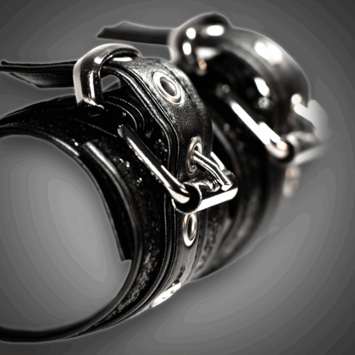 Alternative view of Kunstlederhandcuffs Black Diamond 7,0 cm
