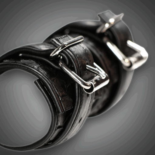 Alternative view of Pythonledercuffs im Mix mit Rindsleder  7,0 cm