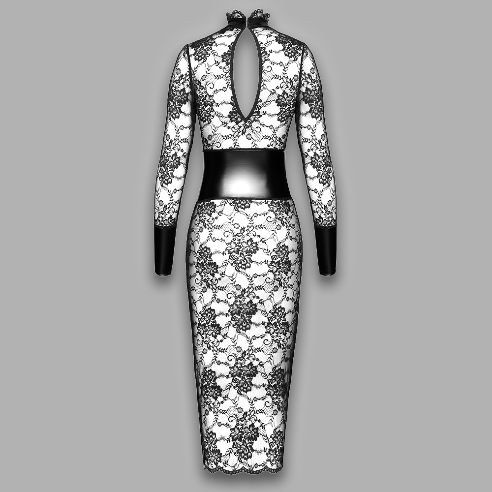 Midikleid Norielle aus Spitze mit Crosagendetail – Bild 6