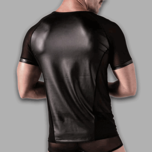 Alternative view of Rebel T-Shirt im Mix Wetlook & Mesh