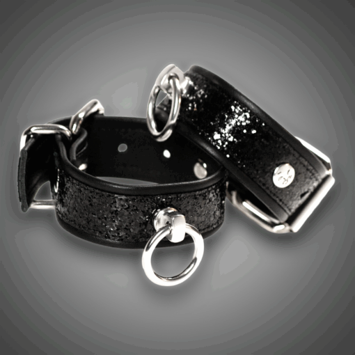 Alternative view of Echtlederhandcuffs Black Diamond 3,0 cm