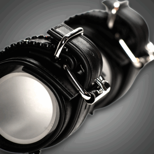 Alternative view of Echtlederhandcuffs mit Kristallen 7,0 cm