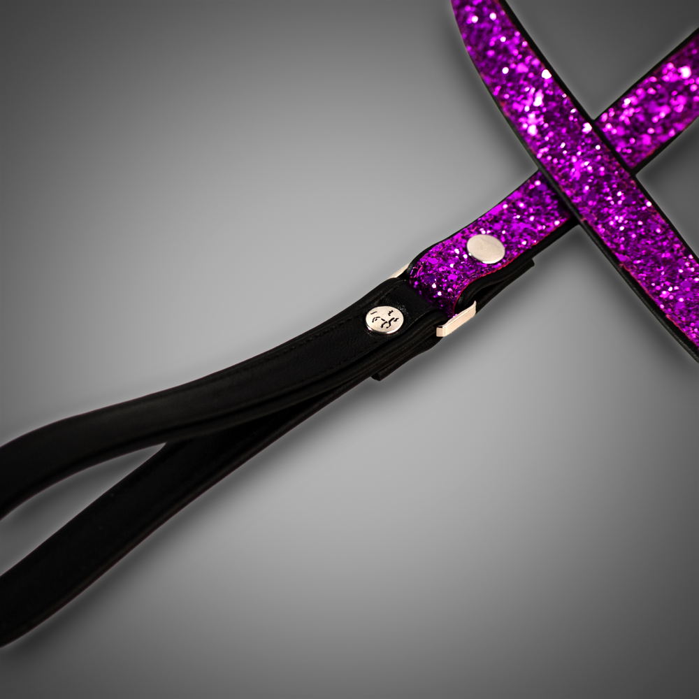 Echtlederleine Fuchsia Diamond – Bild 3