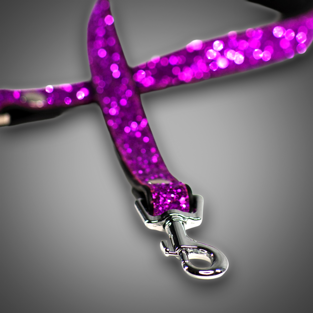 Echtlederleine Fuchsia Diamond – Bild 2