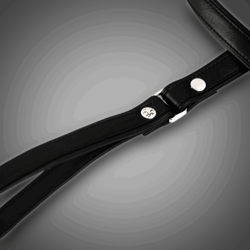 Alternative view of Echtlederleine schwarz