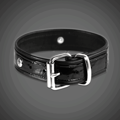 Alternative view of Lacklederhalsband 3,0 cm