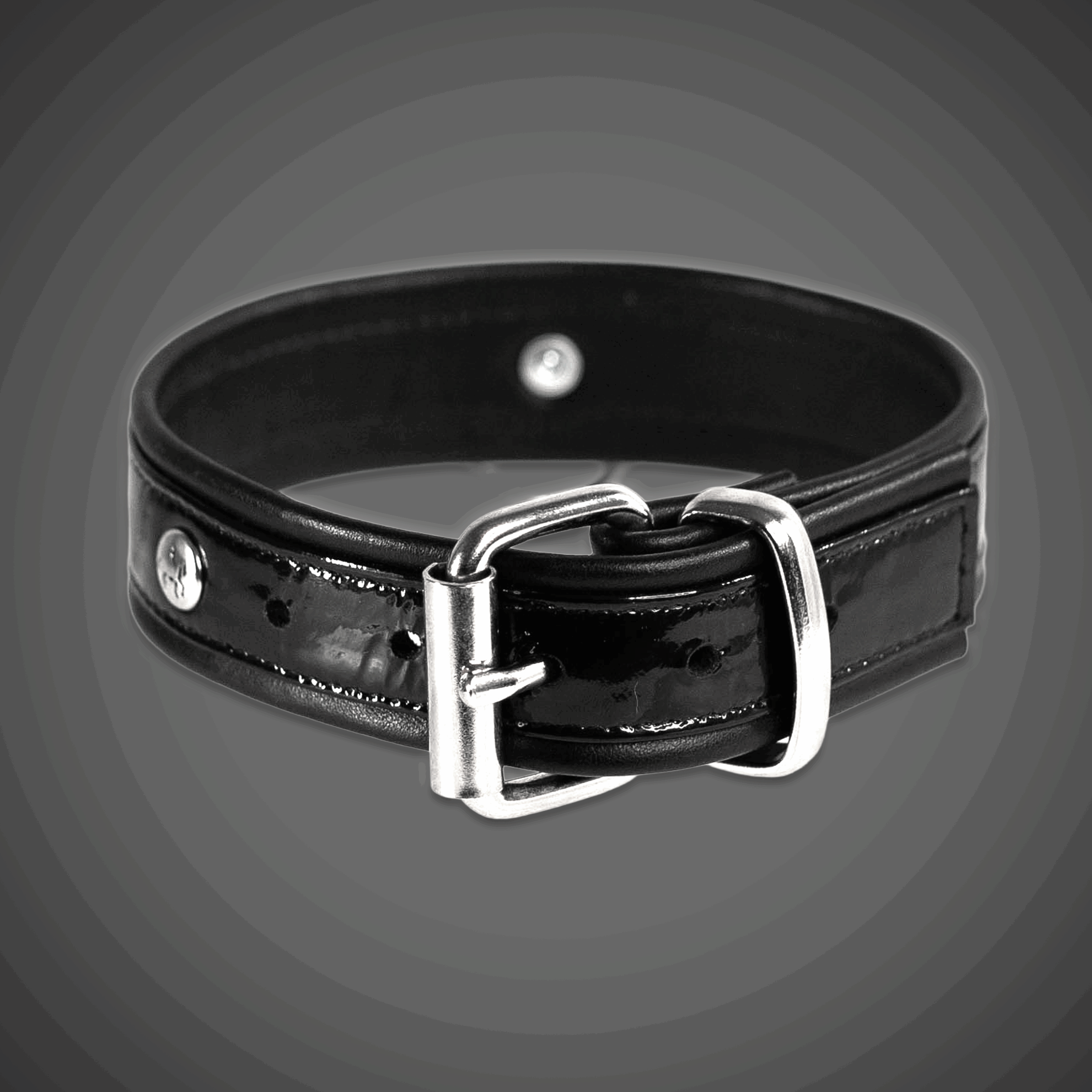 Lacklederhalsband 3,0 cm – Bild 2