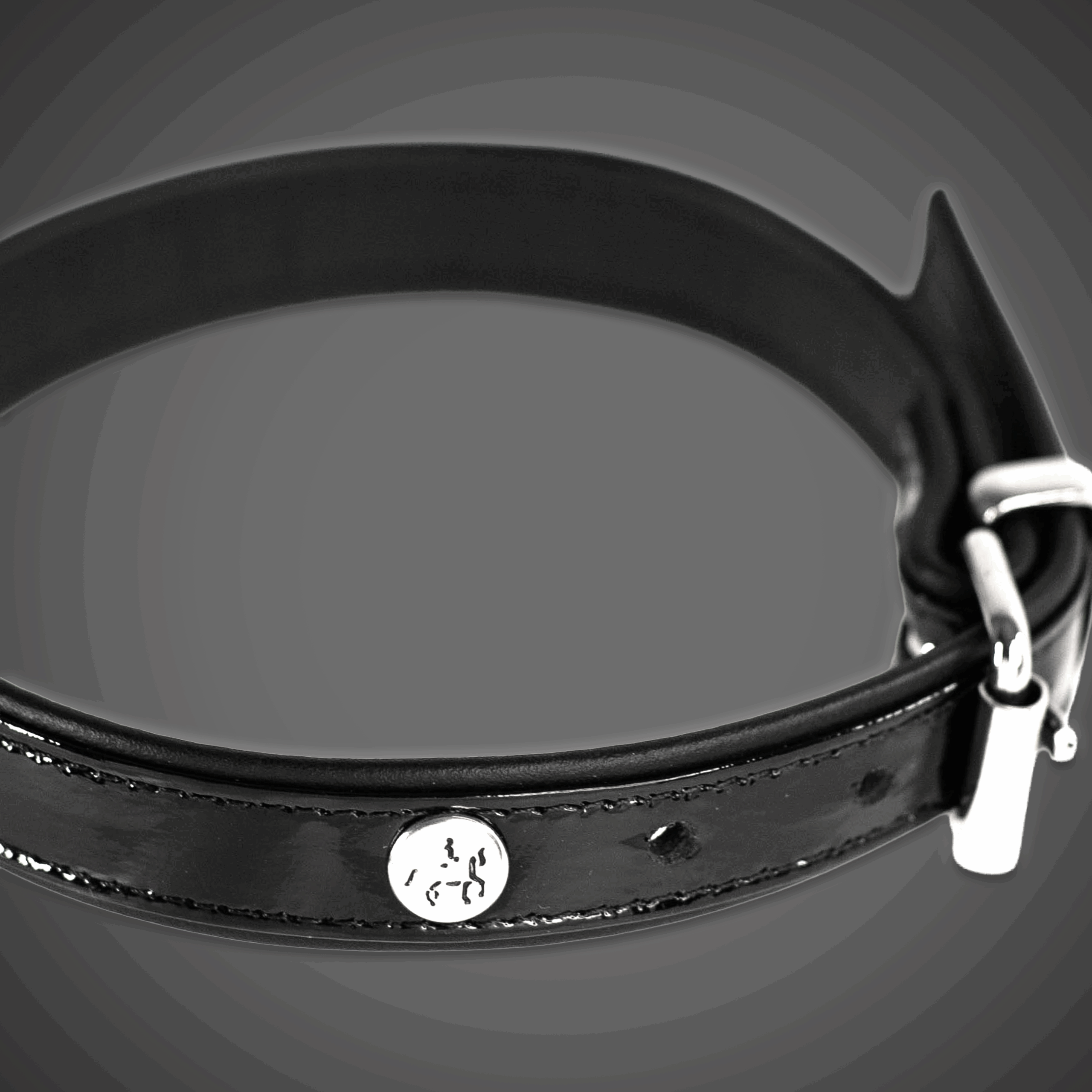 Lacklederhalsband 2,0 cm – Bild 3