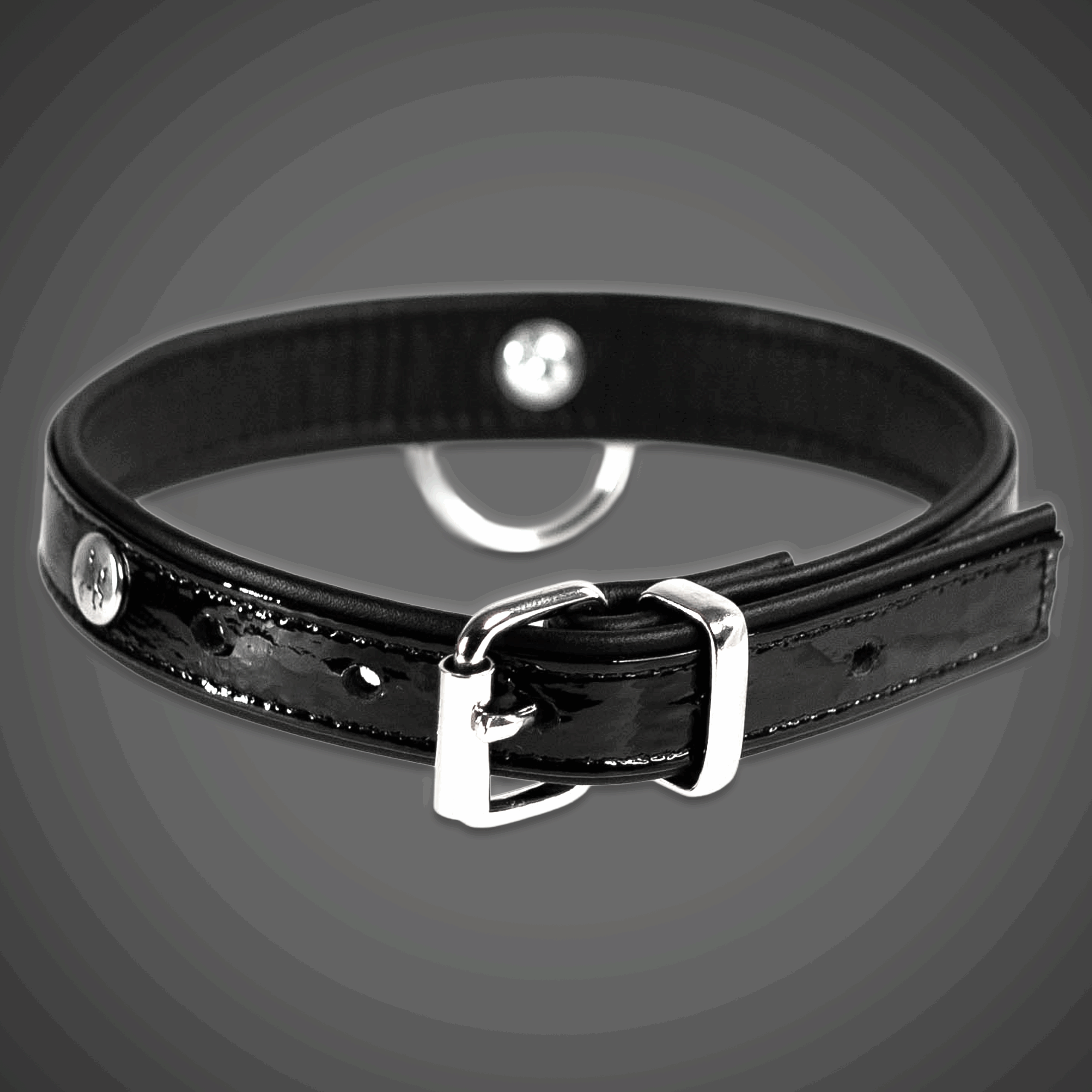 Lacklederhalsband 2,0 cm – Bild 2