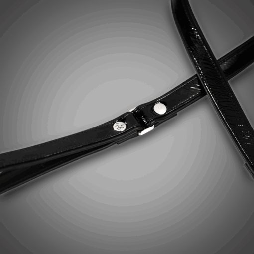 Alternative view of Kunstlederleine Lack schwarz