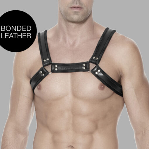 Kunstlederharness Bulldog L/XL