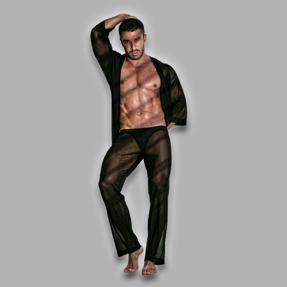 Kimono aus feinem Mesh – Bild 4