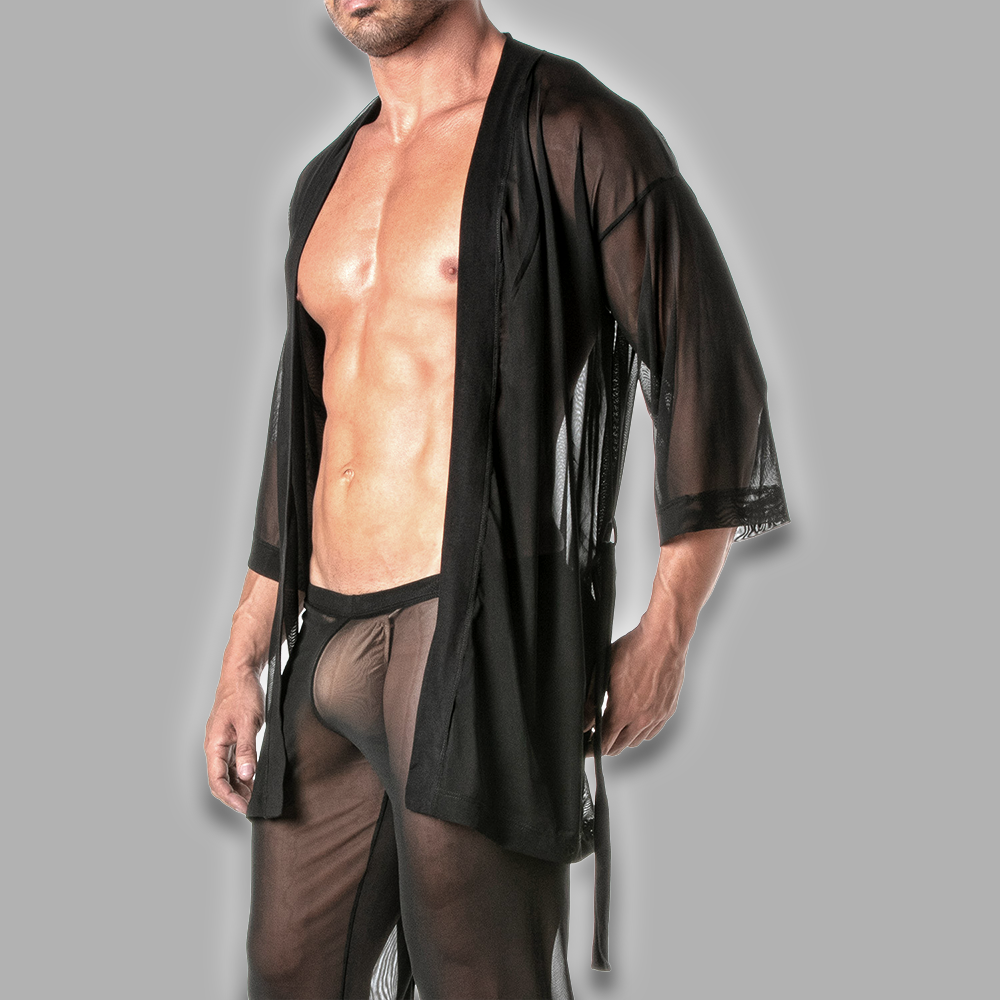 Kimono aus feinem Mesh – Bild 2