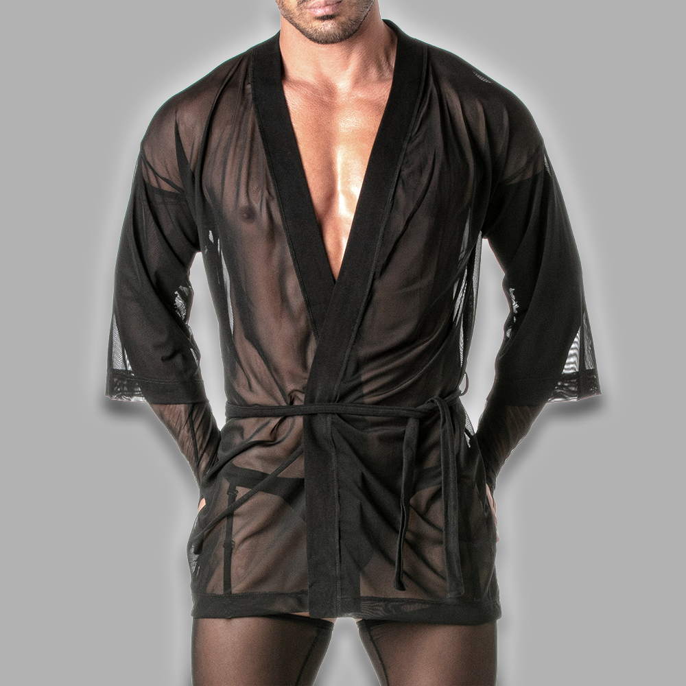 Kimono aus feinem Mesh