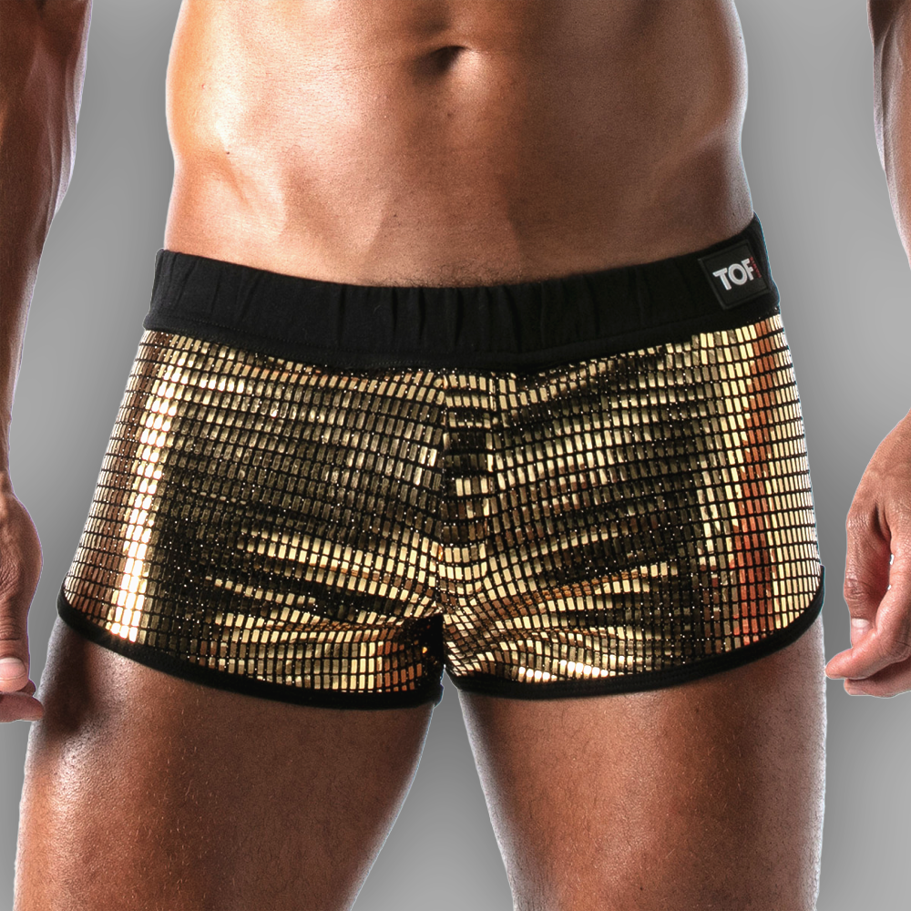 Mini Short golden Glitter