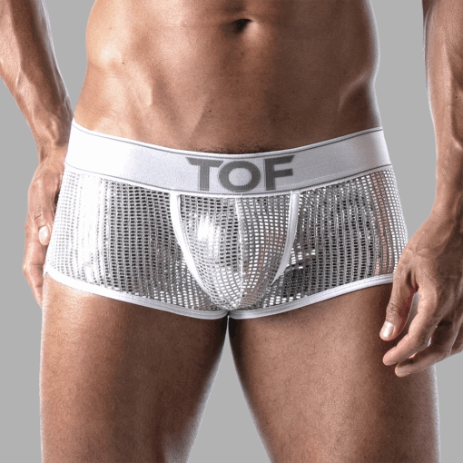 Star Trunk-Shorty silber Glitter