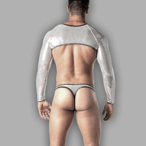 Alternative view of Bolero Langarm silber Glitter