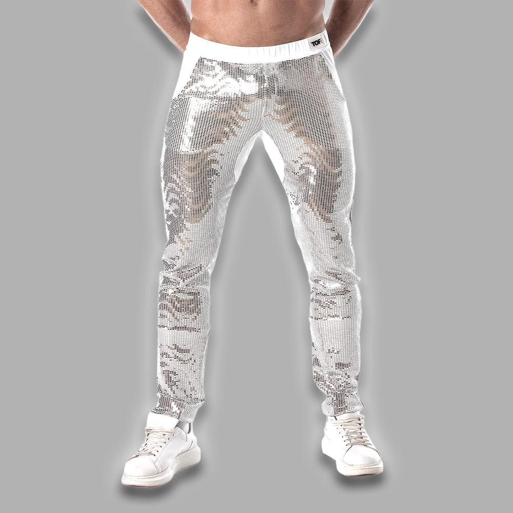 Sweatpant silber Glitter