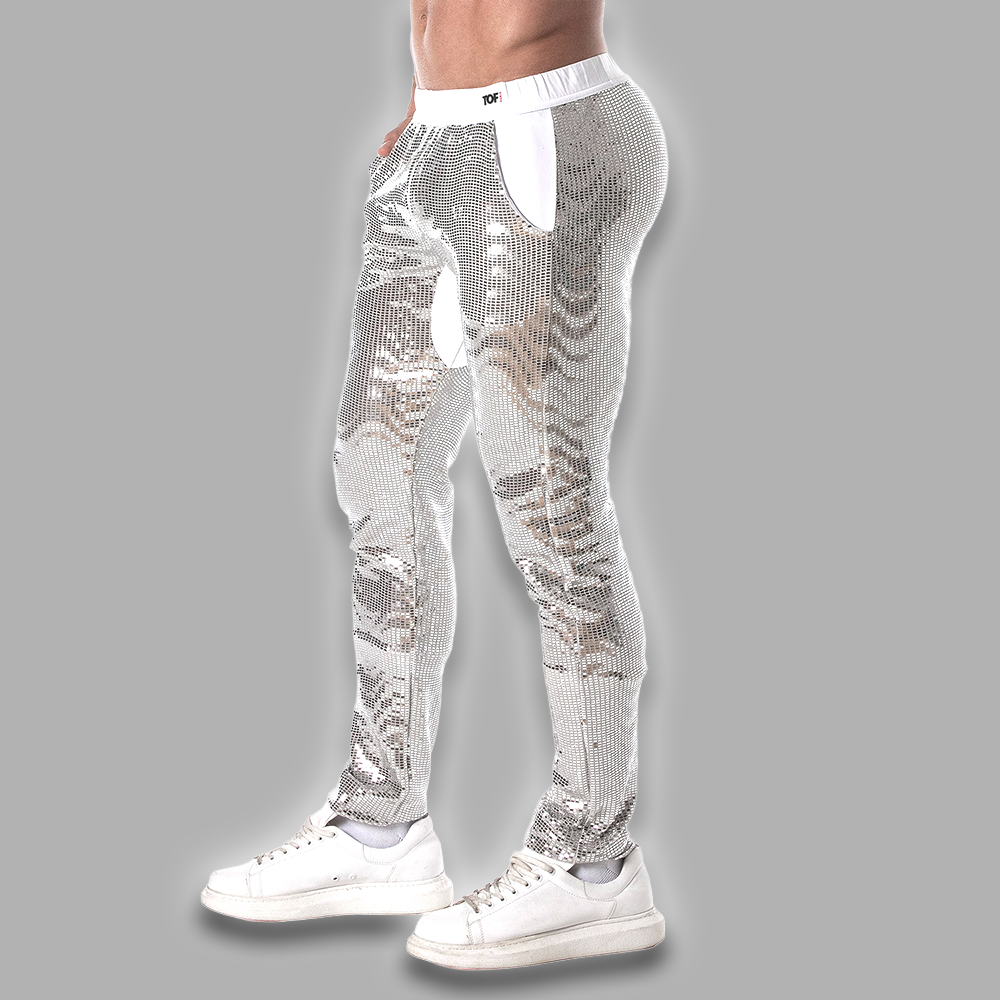Sweatpant silber Glitter – Bild 2
