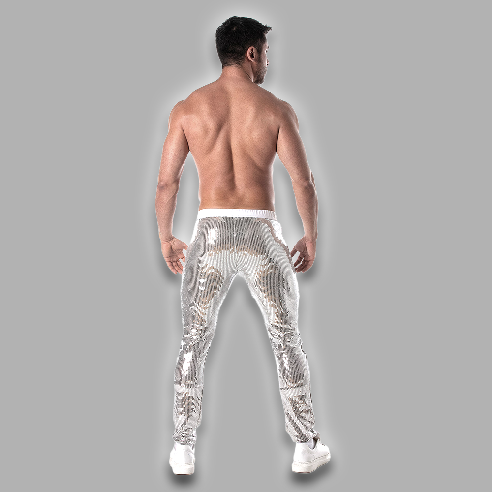 Sweatpant silber Glitter – Bild 3