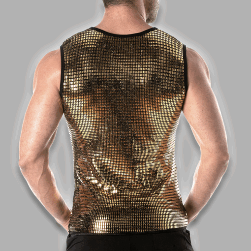 Alternative view of Tanktop aus funkelndem gold