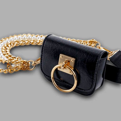 Diva Bag mit Ketten und Perlen