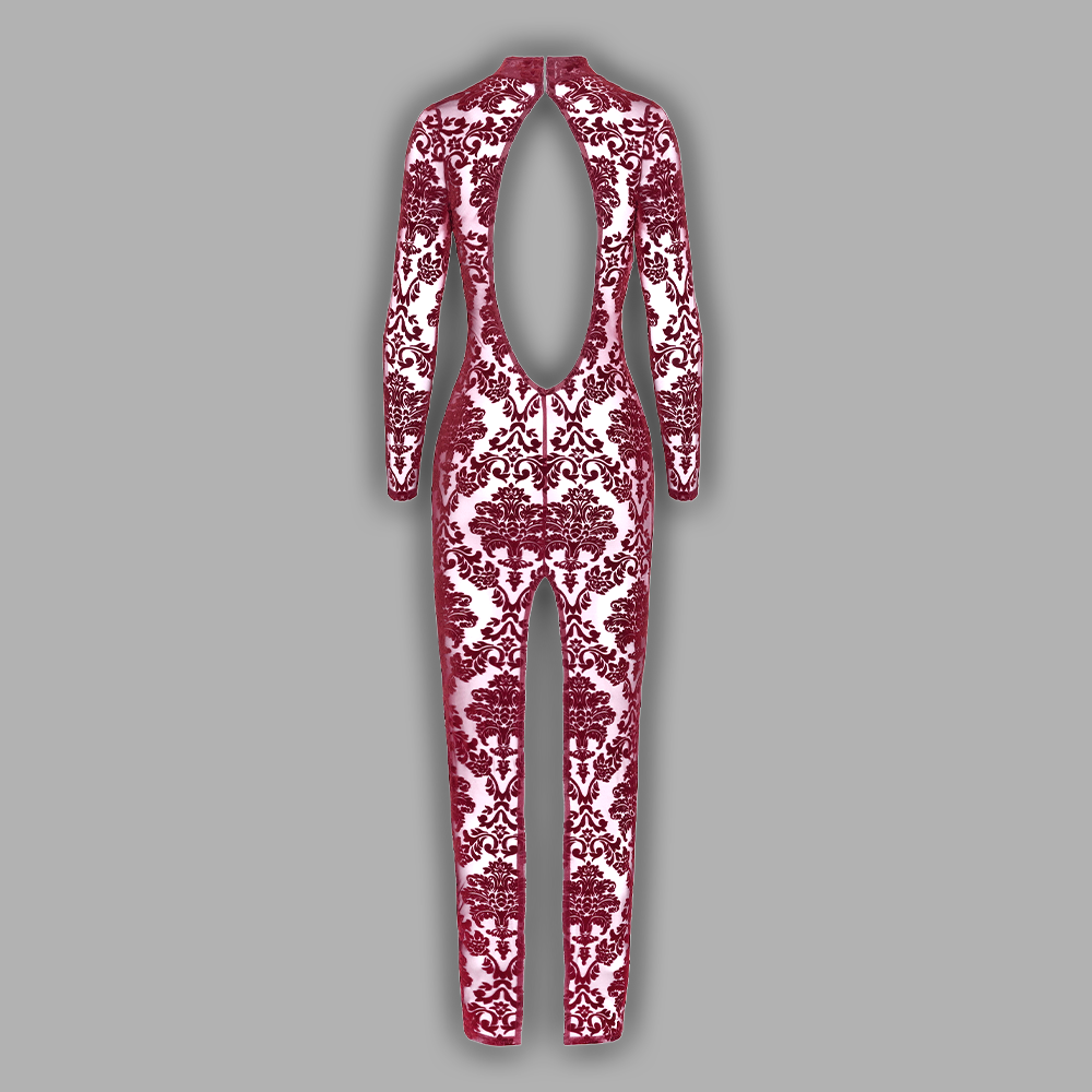 Red Velvet long dress – Bild 6