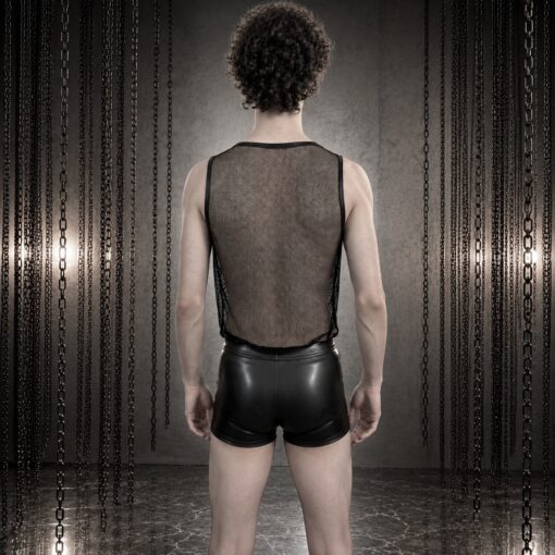 minishort wetlook schwarz