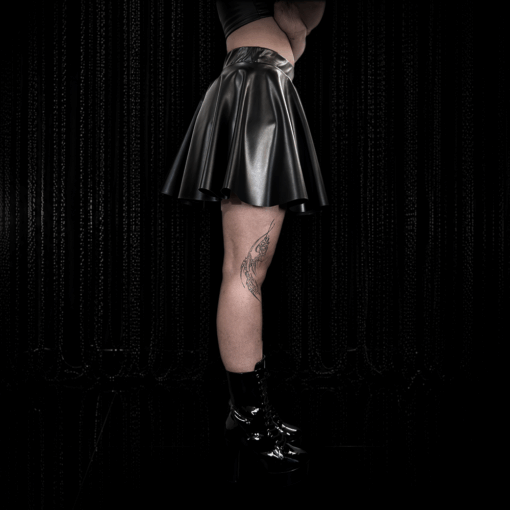 Alternative view of Skaterskirt Kiss Vegan mittlere Länge