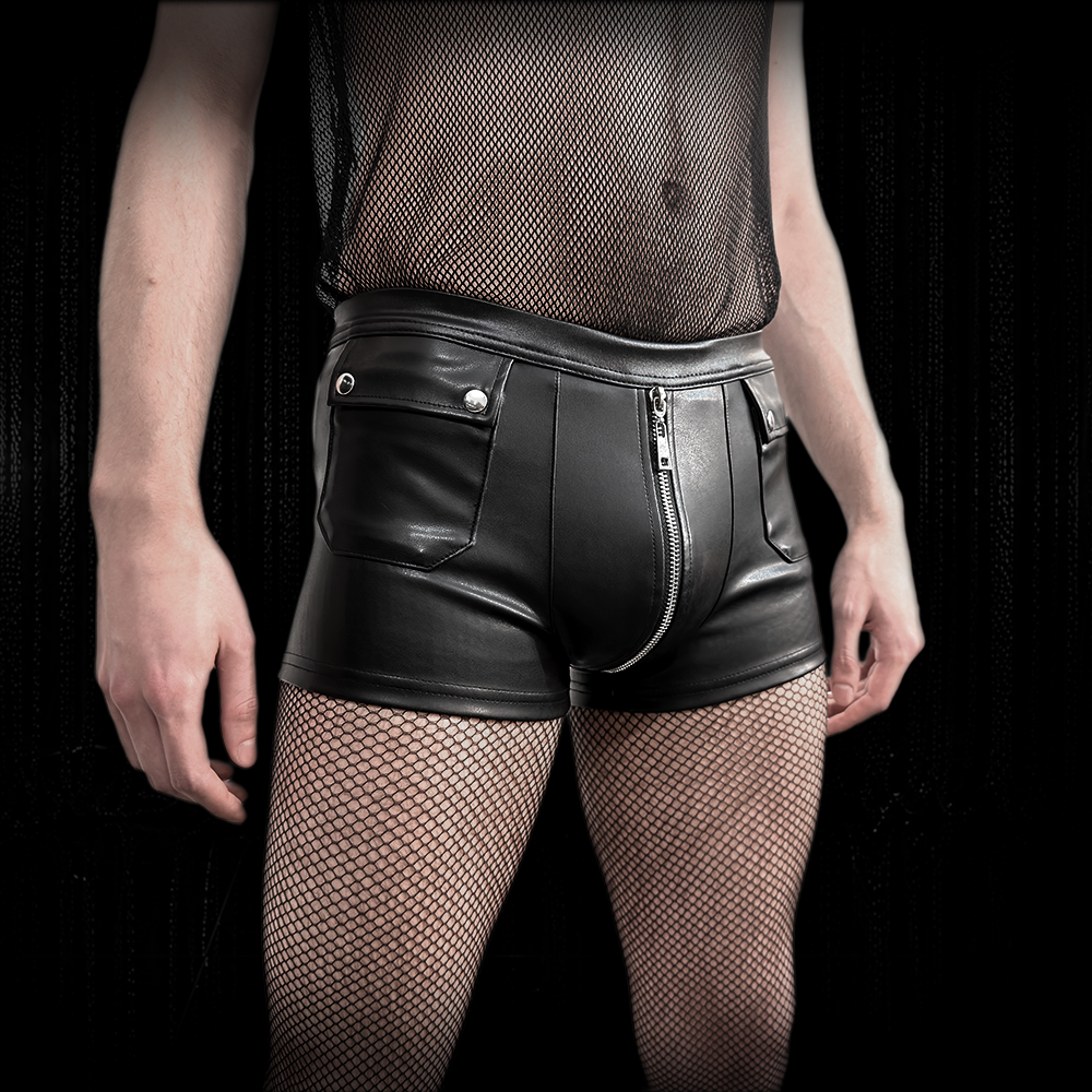 Minishort Link Wetlook schwarz – Bild 2