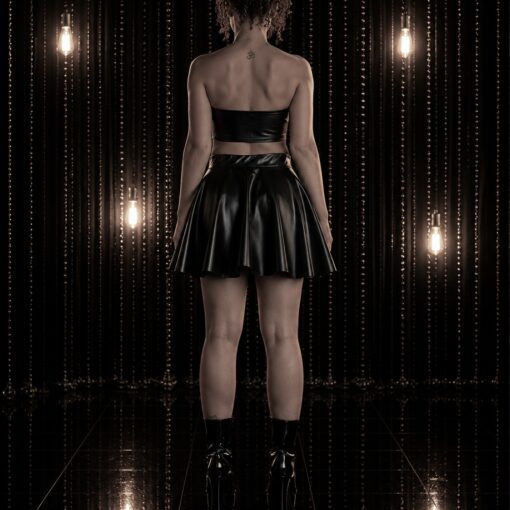 Wetlook Rock schwarz über dem Knie