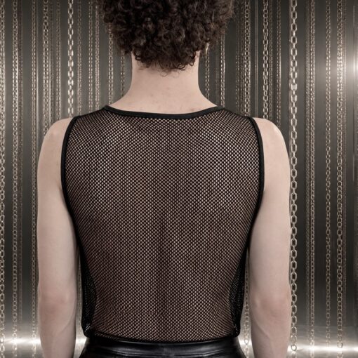 Black Mesh Tank Top