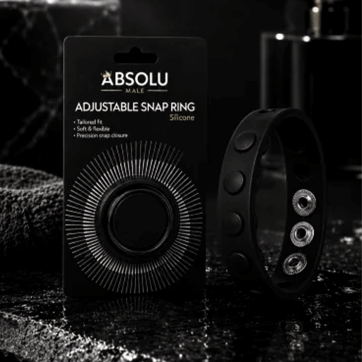 Absolu Silikoncockring verstellbar Schwarz