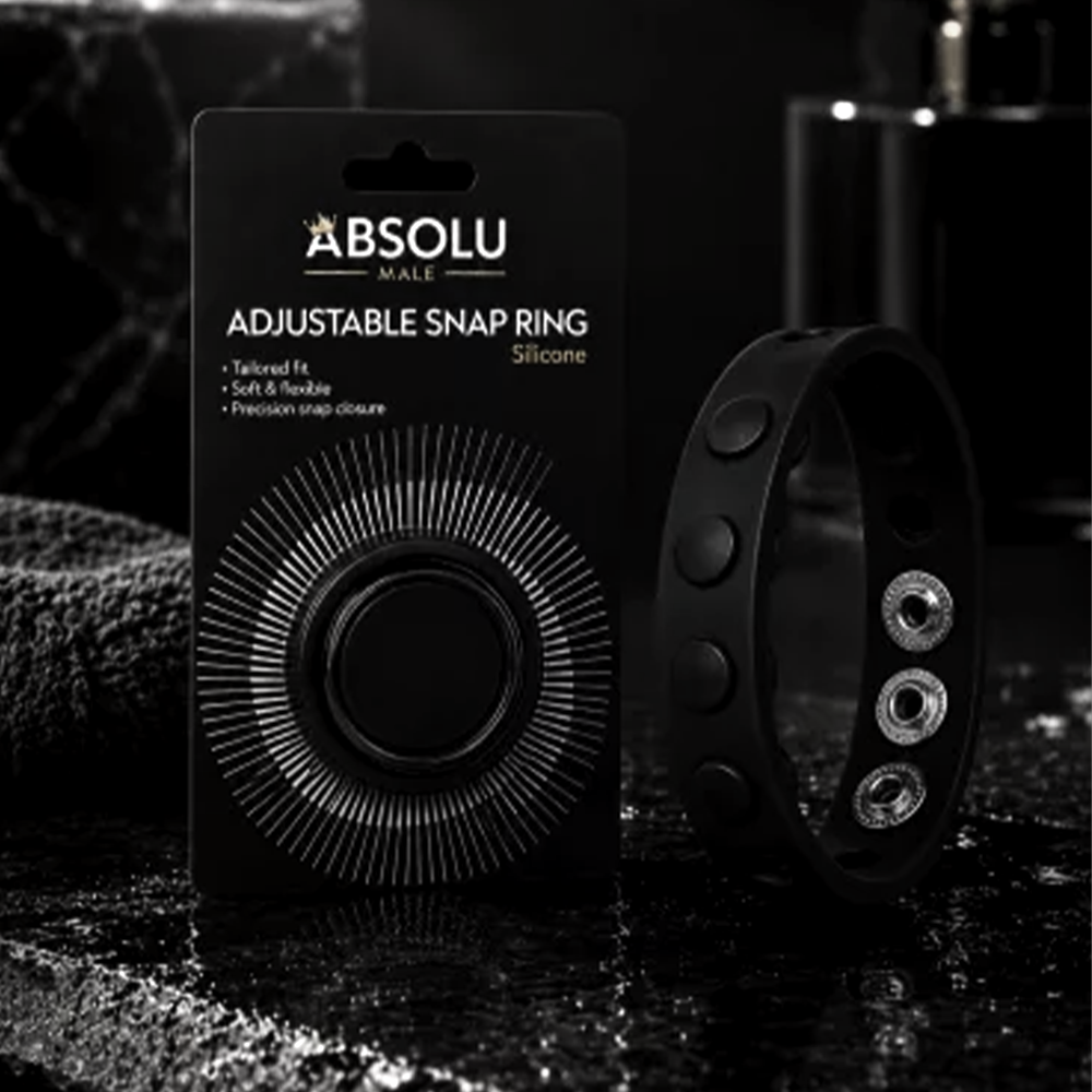 Absolu Silikoncockring verstellbar Schwarz