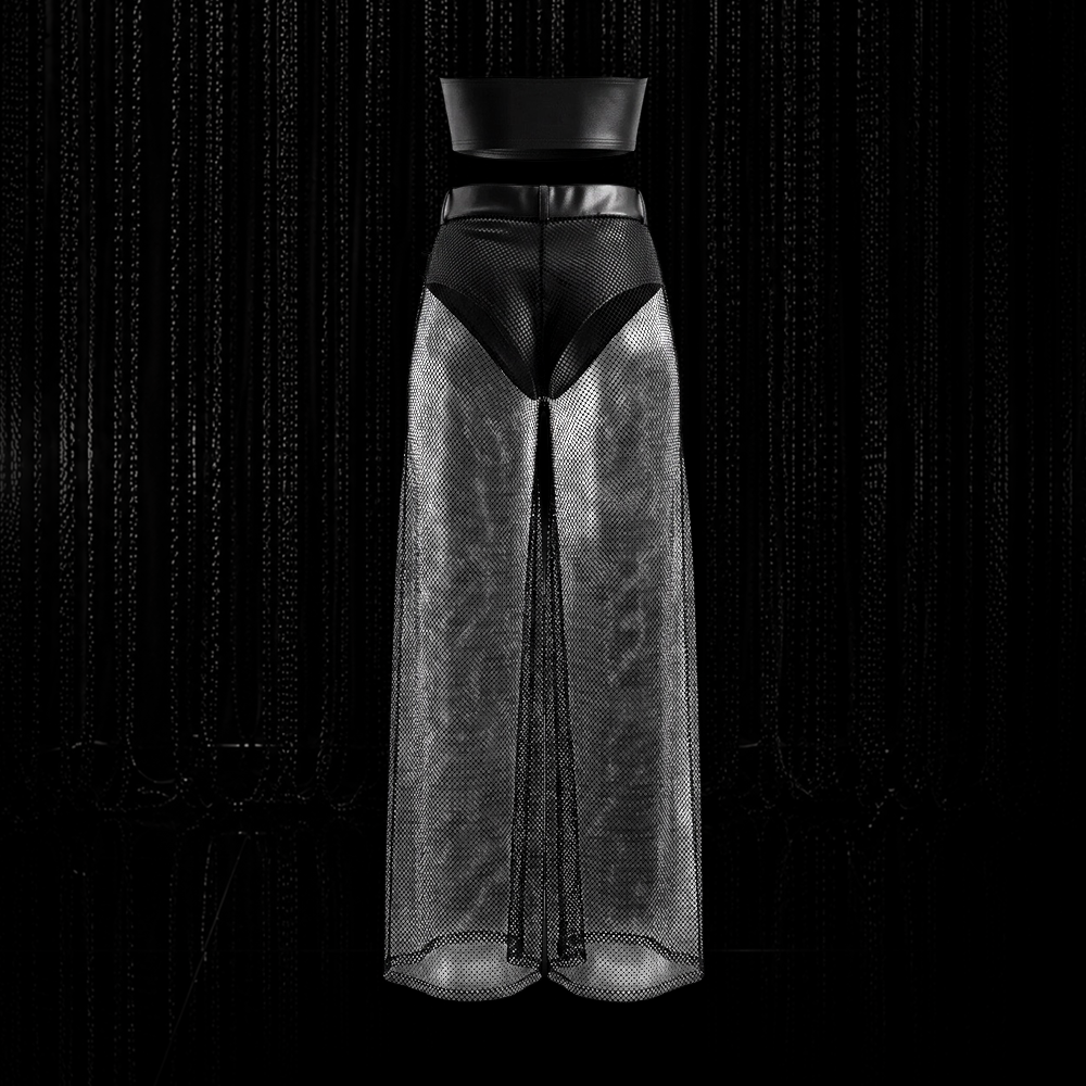 Diamondmesh Marlene Pant Damen Schwarz – Bild 7
