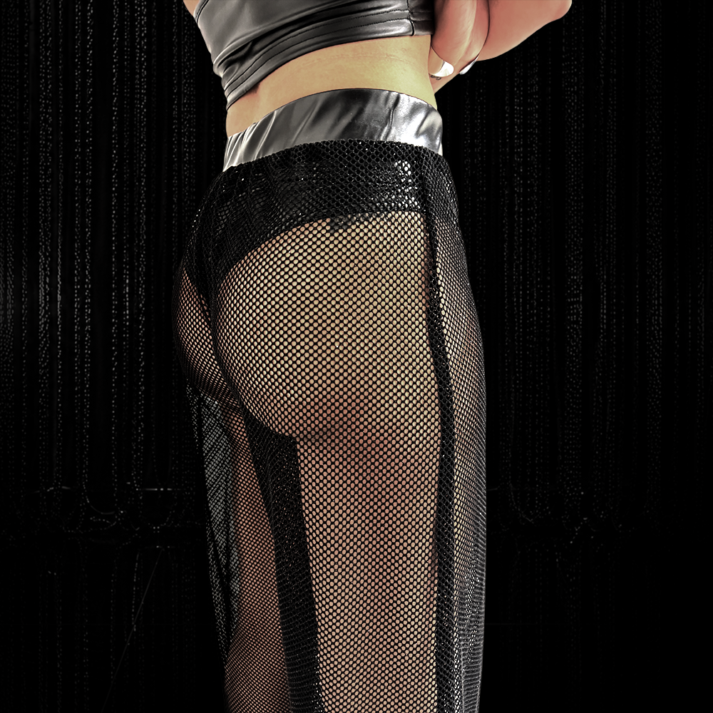 Diamondmesh Marlene Pant Damen Schwarz – Bild 3