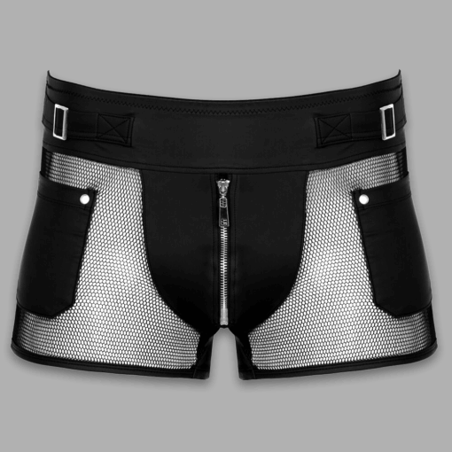 Short mit Mesh - Zip - Pockets Frontansicht